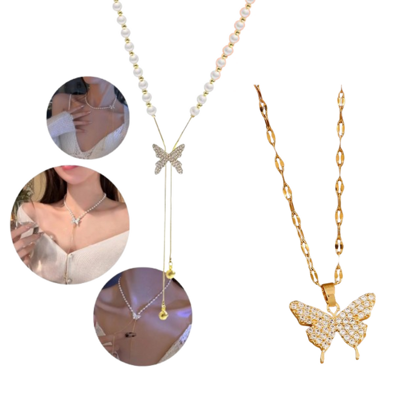 COLLAR MARIPOSA DIAMANTADO